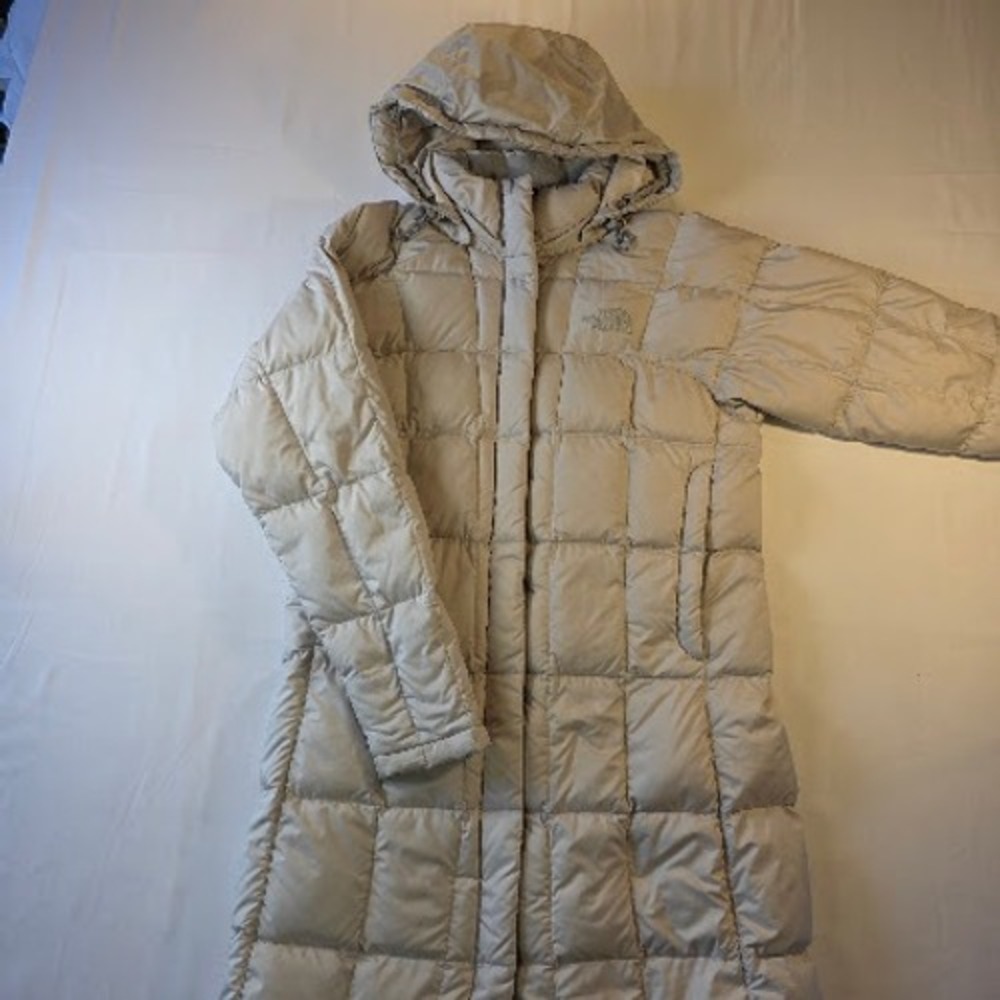 The North Face Metropolis Parka 600 Down Long Puffer Jacket Gray Womens Small